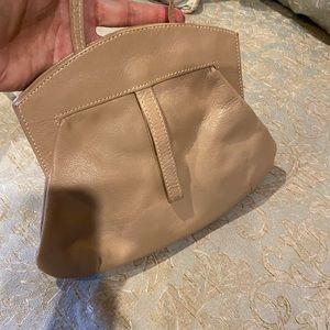 Vintage Shoulder purse. Barbara Bolan designer. Taupe/beige in color. EUC
